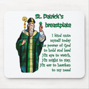 St. Patrick's gebet breastplate (weißer Hintergrun Mousepad