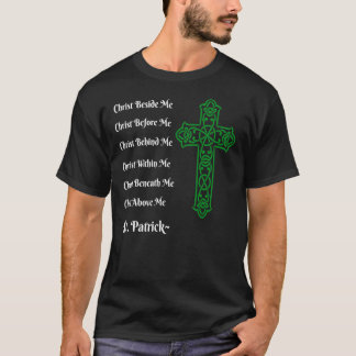 St. Patrick's Gebet Irish Green Christlich Cross t T-Shirt