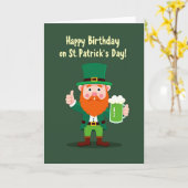 St. Patricks Geburtstagsgrußkarte Karte (Gelbe Blume)