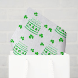 St. Patrick's Geburtstagstorten-Muster Seidenpapier
