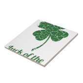 st patricks gestresstes Glücksklee Fliese (Seite)