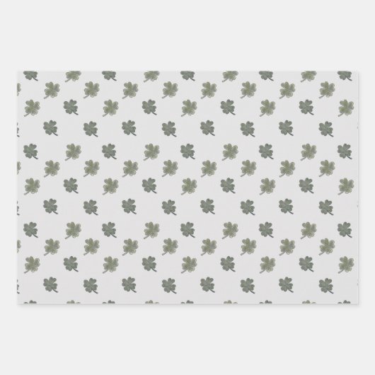 St Patrick's Gift Wrapping Sheets - Set von 3 Geschenkpapier Set (Vorderseite 3)