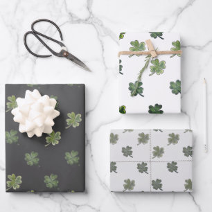 St Patrick's Gift Wrapping Sheets - Set von 3 Geschenkpapier Set