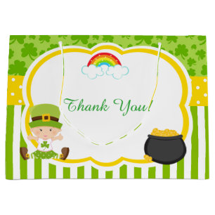 St Patricks Girl Baby Shower Große Geschenktüte