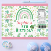 St Patrick's Girl Birthday Party Chip Bag Wrapper Flyer (Einzeln)