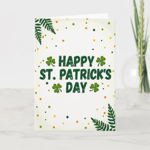 St. Patricks Glitzer-Textur-Karte Karte