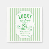 St Patricks glücklicher Junggesellinnenabschied in Serviette (Vorderseite)