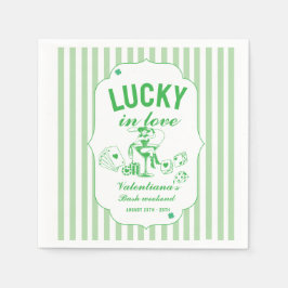 St Patricks glücklicher Junggesellinnenabschied in Serviette
