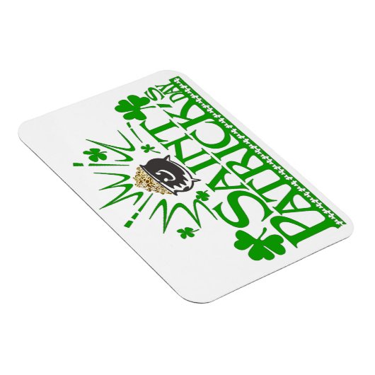 St. Patricks Gold Pot Flexible Magnet (Rechte Seite)