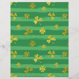 St. Patricks goldene Shamrocks