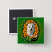 St. Patricks - Goldschatz - Westhochland Terrier Button (Vorne & Hinten)