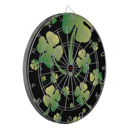 St. Patricks Gradient Clover Dartscheibe (Vorderseite Links)