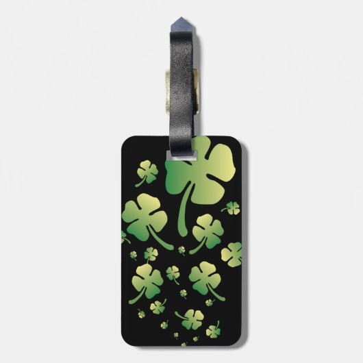 St. Patrick's Gradient Gepäckanhänger (Rückseite vertikal)