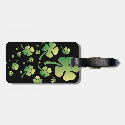 St. Patrick's Gradient Gepäckanhänger (Rückseite horizontal)