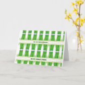 St. Patrick's Green Beer Pattern Karte (Gelbe Blume)