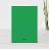 St. Patricks Greetings (Erin Go Braugh) Karte (Rückseite)