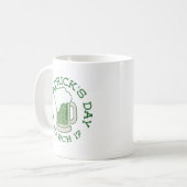 st patricks grünes Notbier Kaffeetasse (Vorderseite Links)
