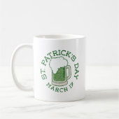 st patricks grünes Notbier Kaffeetasse (Links)