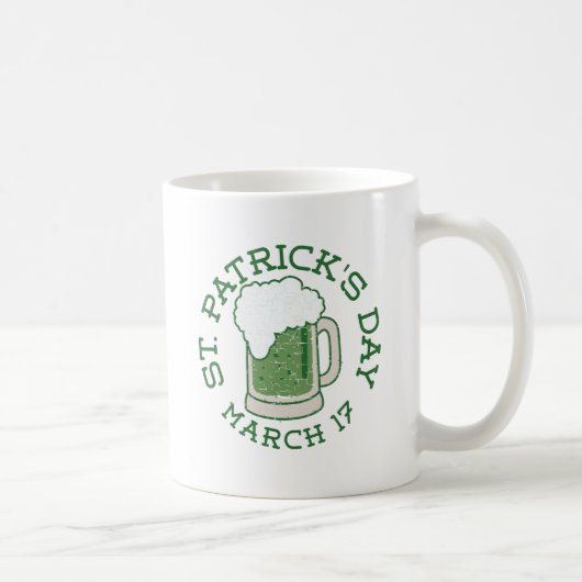 st patricks grünes Notbier Kaffeetasse (Rechts)
