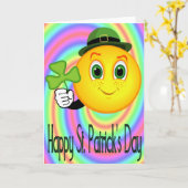 St. Patricks Grußkarte Karte (Gelbe Blume)