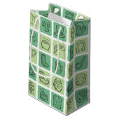 St. Patrick's Hand Drawn Icons ID635 Kleine Geschenktüte (Rückseite Schrägansicht)