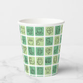 St. Patrick's Hand Drawn Icons ID635 Pappbecher (Vorderseite)