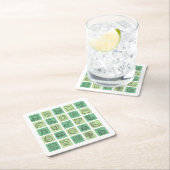 St. Patrick's Hand Drawn Icons ID635 Rechteckiger Pappuntersetzer (Vor Ort)