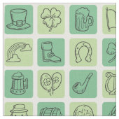 St. Patrick's Hand Drawn Icons ID635 Stoff (Nahaufnahme)