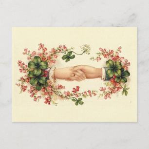 St. Patrick's Handshake Postkarte