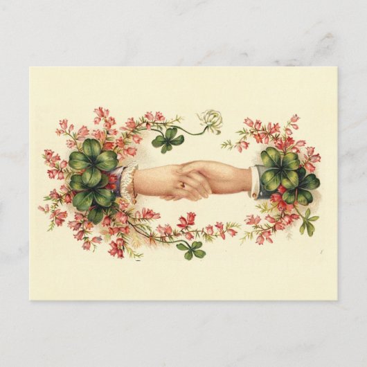 St. Patrick's Handshake Postkarte (Vorderseite)