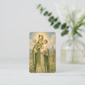 St. Patrick's Holy Card Catholic Prayer Visitenkarte (Stehend Vorderseite)