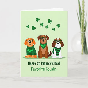 St. Patricks Hundefamilienmitglied Karte