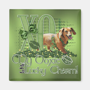 St. Patricks - ich glücklicher Charme - Dackel - Magnet