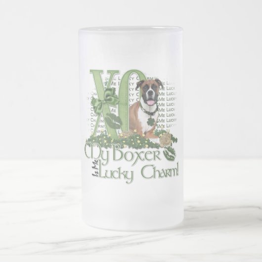 St. Patricks - ich Glücksbringer - Boxer - Vindy Mattglas Bierglas (Mittel)