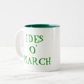 St Patrick's IDES O' MÄRZ Leprechaun Tasse (Vorderseite Links)