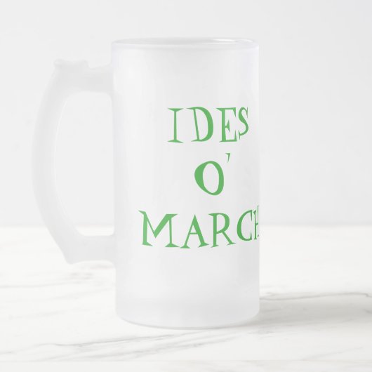 St Patrick's IDES O' MÄRZ Leprechaun Tasse (Links)