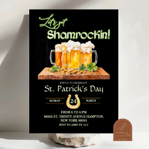 St Patricks Irischer Shamrock Geburtstag Einladung