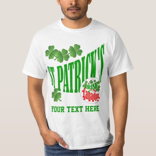 St Patrick's Irish Canadian T-Shirt (Vorderseite)