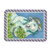 ST. PATRICK'S IRISH EWE & KLEEBLATTS MAGNET (Horizontal)