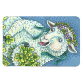 ST. PATRICK'S IRISH EWE & KLEEBLATTS MAGNET (Horizontal)