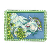 ST. PATRICK'S IRISH EWE & KLEEBLATTS MAGNET (Horizontal)
