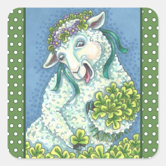 ST. PATRICK'S IRISH EWE & KLEEBLATTS STICKERS Shee (Vorderseite)