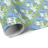 ST. PATRICK'S IRISH EWE & KLEEBLATTS WRAPPING PAPI GESCHENKPAPIER (Rolleneckpunkt)