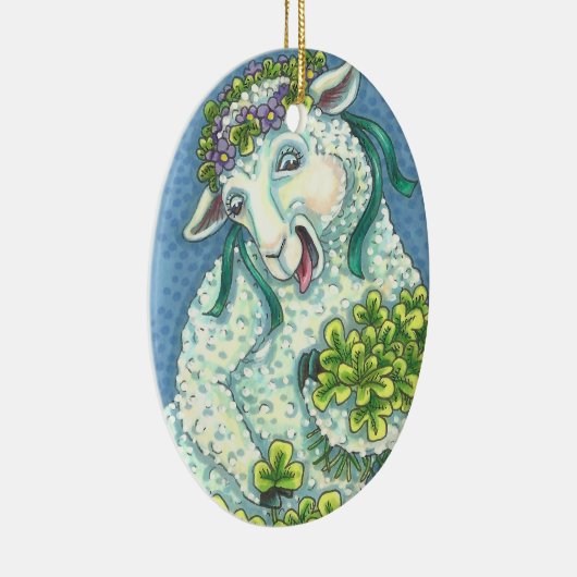 ST. PATRICK'S IRISH EWE, SHEEP ORNAMENT Oval (Rechts)