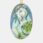 ST. PATRICK'S IRISH EWE, SHEEP ORNAMENT Oval (Links)