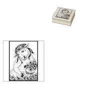 ST. PATRICK'S IRISH EWR UND KLEEBLATTS RUBBER-BRIE GUMMISTEMPEL (Stempel)