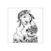 ST. PATRICK'S IRISH EWR UND KLEEBLATTS RUBBER-BRIE GUMMISTEMPEL (Prägung)