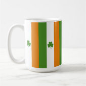 St Patrick's Irish Flag w Kleeblatt | Muster Kaffeetasse (Links)