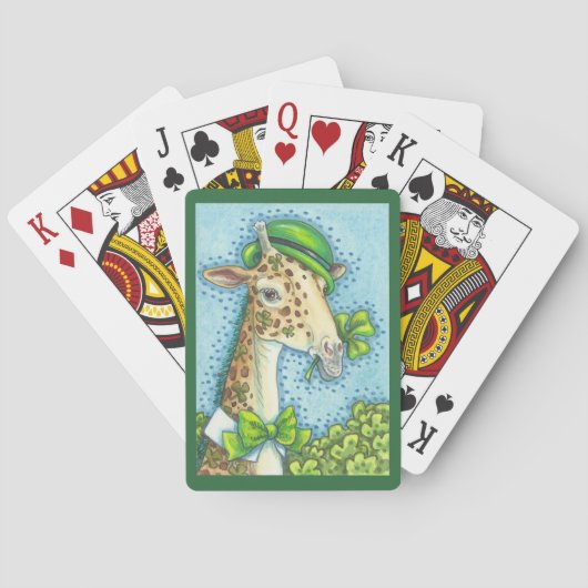 St. Patrick's IRISH GIRAFFE BICYCLE PLAYING CARDS Spielkarten (Rückseite)