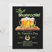 St Patricks Irish Kleeblatt Birthday Einladung (Vorderseite)